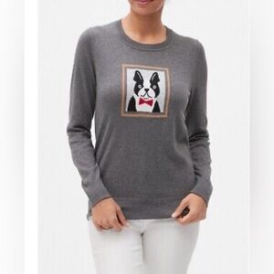 Banana Republic terrier intarsia sweater